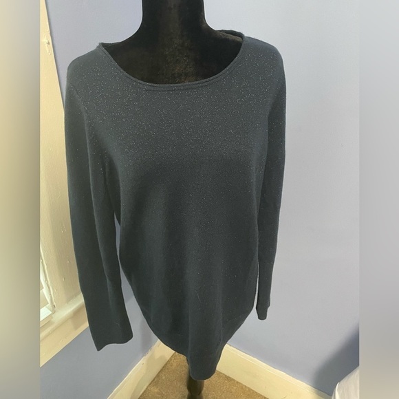 Apt 9 navy blue glittery sweater - Picture 1 of 3